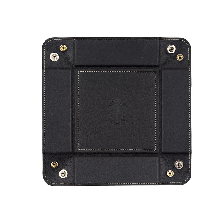 Firenze Leather Tray Black