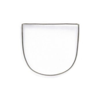 Clare Minimal D Armband Silver