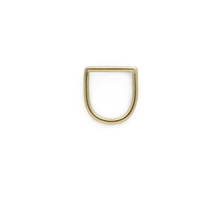 Clare Minimal D Ring Brass