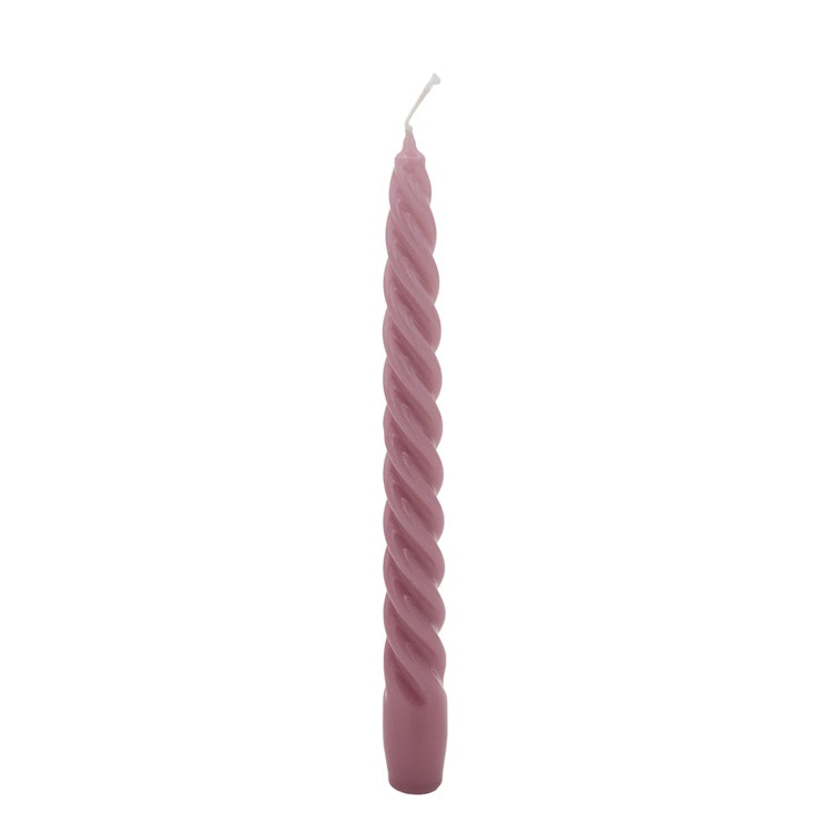 High gloss twisted candle