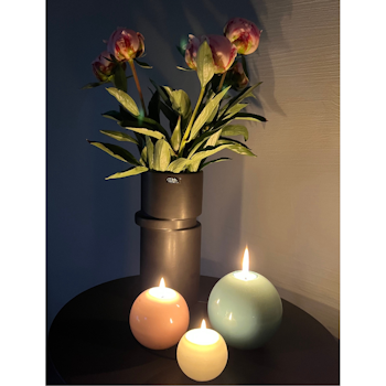 Graziani High Gloss Round Candle Ø 10cm