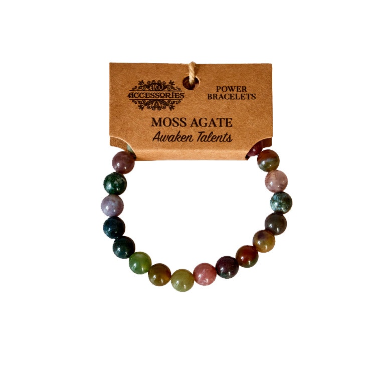 Power Bracelet Moss Agate