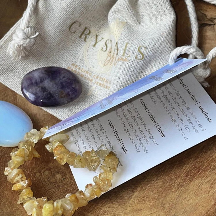 Gemstone Set to Relieve Stress and Tension