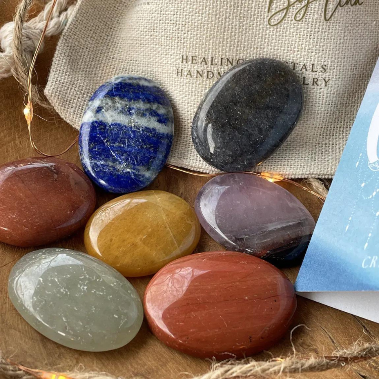 7 Chakra meditation stones