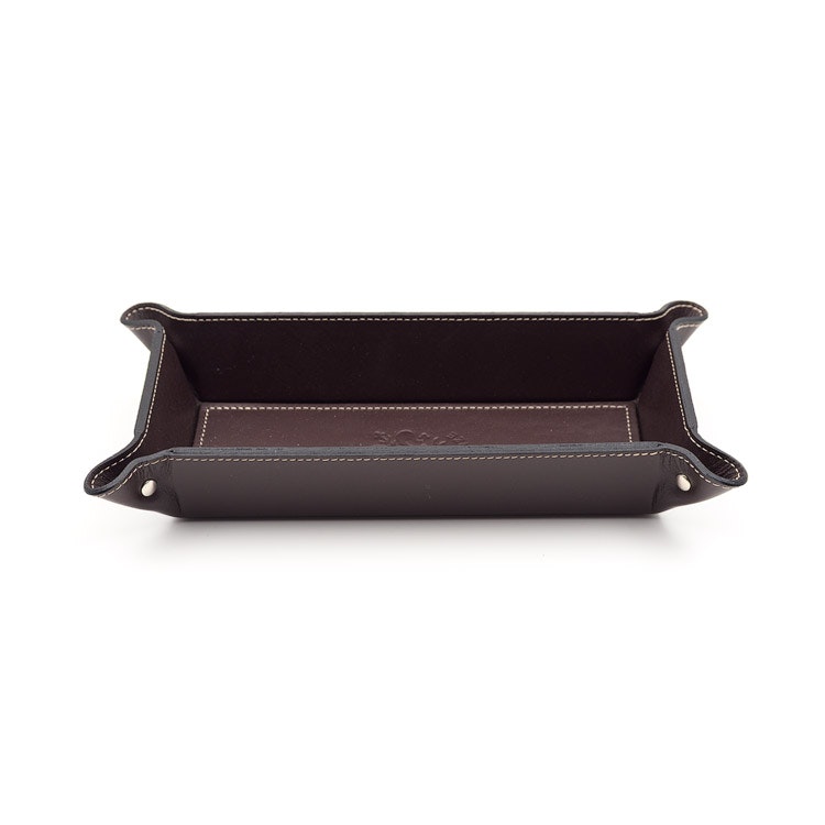 Firenze Leather Tray Small Brown