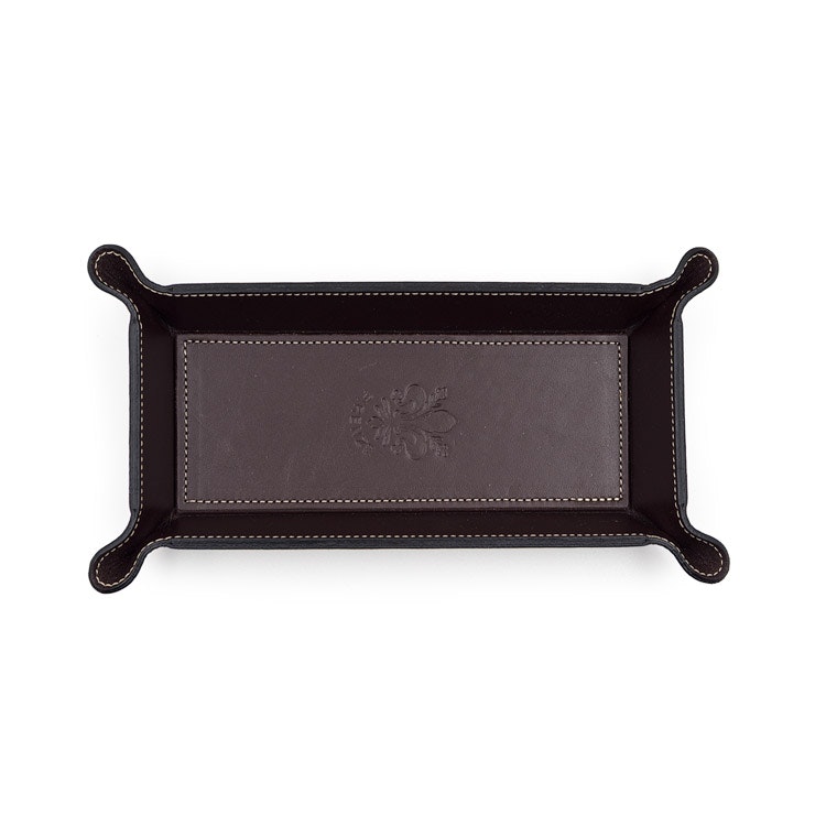 Firenze Leather Tray Small Brown