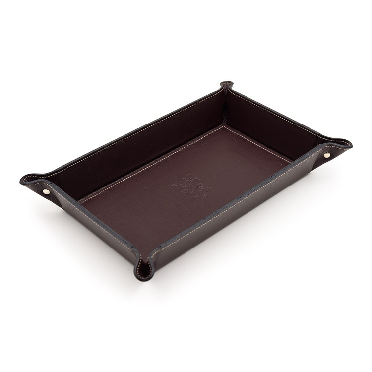 Firenze Leather Tray Large Brown