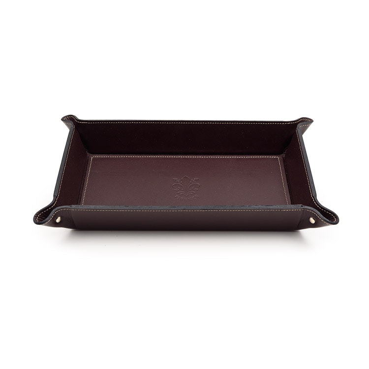 Firenze Leather Tray Large Brown