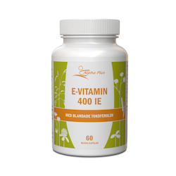 Alpha Plus E-vitamin 400IE, 90 tabletter