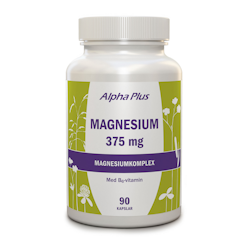 Alpha Plus Magnesium 375mg, 90 kapslar