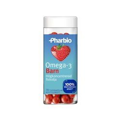 Pharbio Omega-3 Barn, 70 kapslar