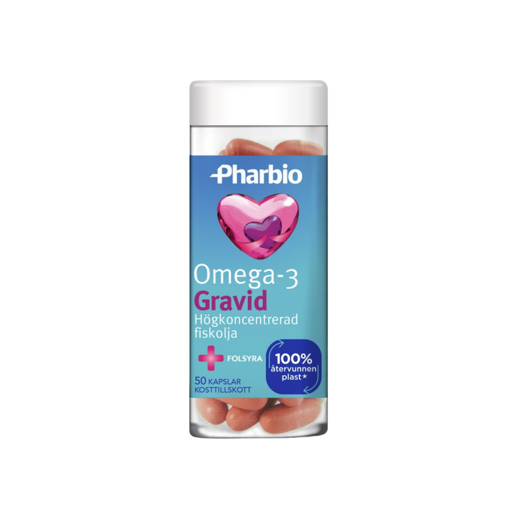 Pharbio Omega-3 Gravid, 50 kapslar