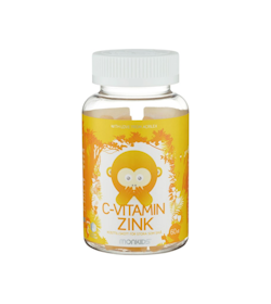 Monkids C-vitamin & Zink, 60 tuggtabletter