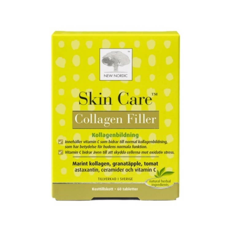 New Nordic Skin Care Collagen Filler, 180 tabletter