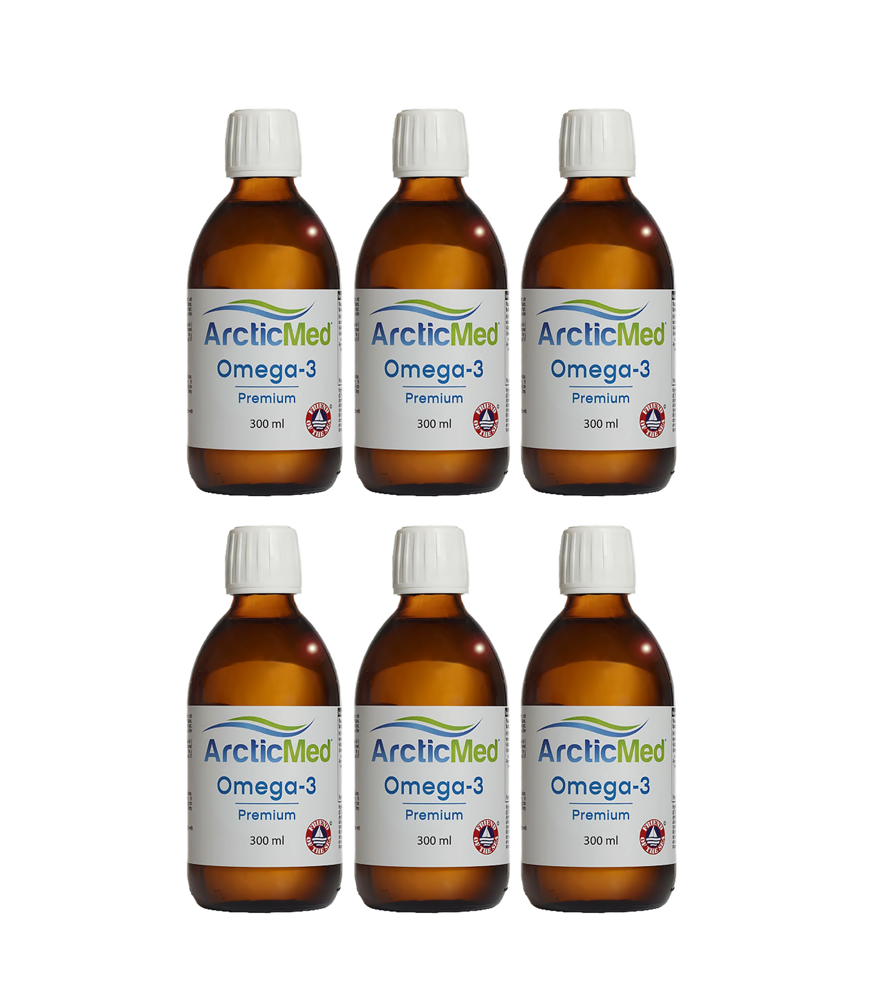 6 x ArcticMed Omega-3 Premium Lemon, 300ml