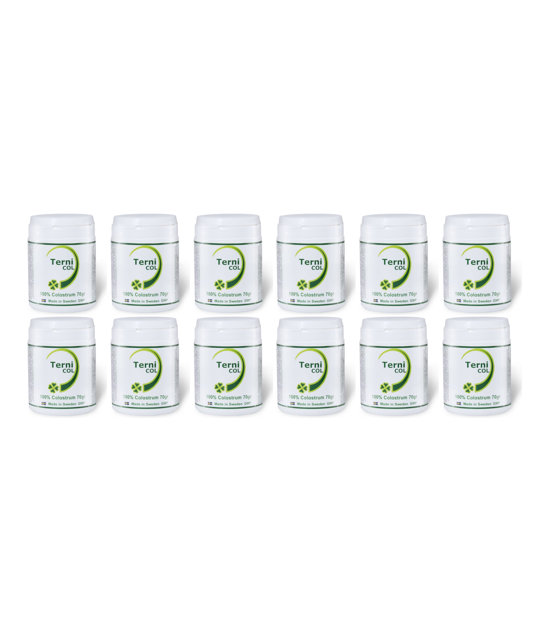 12-Pack TerniCOL 100% Colostrum Pulver, 70g