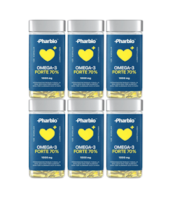 6 x Pharbio Omega-3 Forte, 120 kapslar