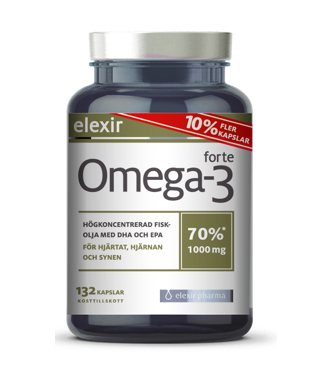 Elexir Omega-3 Forte, 132 kapslar