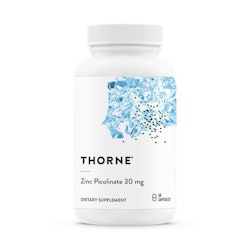 Thorne Zinc Picolinate Double Strength 30 mg, 60 kapslar