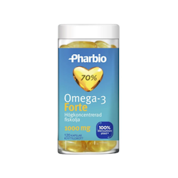 Pharbio Omega-3 Forte, 120 kapslar