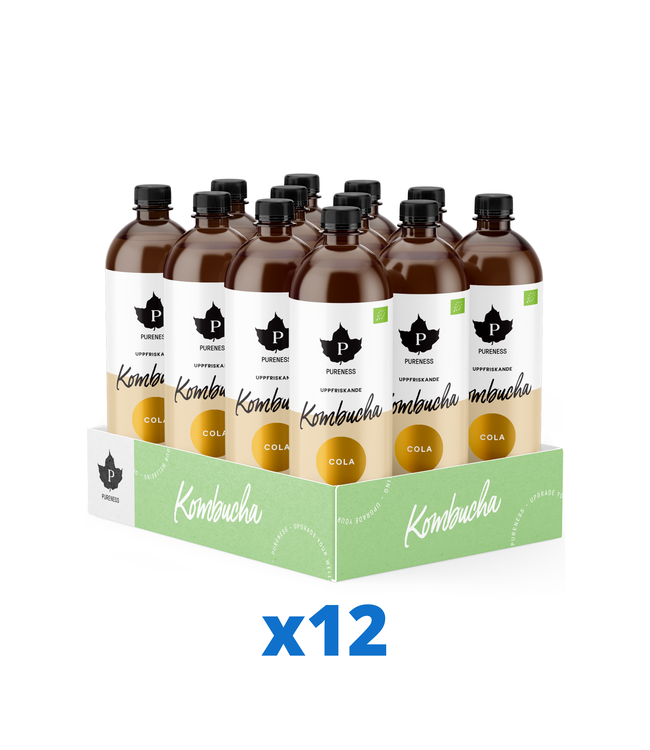 12 x Pureness Kombucha Cola Eko 370ml