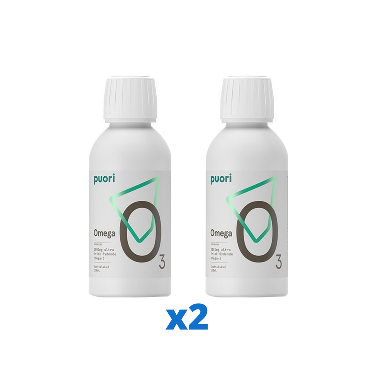 2 x Puori O3 Flytande Omega-3, 150ml