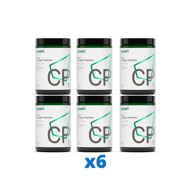 6 x Puori CP1 Kollagenpeptider, 300g