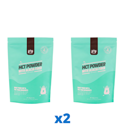 2 x The Friendly Fat Company C8 MCT Powder with Acacia Fiber, 260g