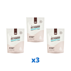 3 x The Friendly Fat Company MCT Powder Collagen, 300g + Vitamin C & D 300 g