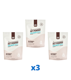 3 x The Friendly Fat Company MCT Powder Collagen, 300g + Vitamin C & D 300 g