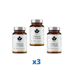 3 x Pureness Premium D-Vitamin, 120 kapslar