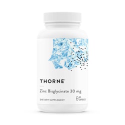 Thorne Zinc Bisglycinate 30 mg, 60 kapslar