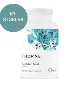 Thorne Ascorbic Acid kapslar (1 g), 60 kapslar