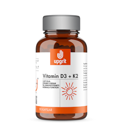 Upgrit Vitamin D3+K2, 90 kapslar