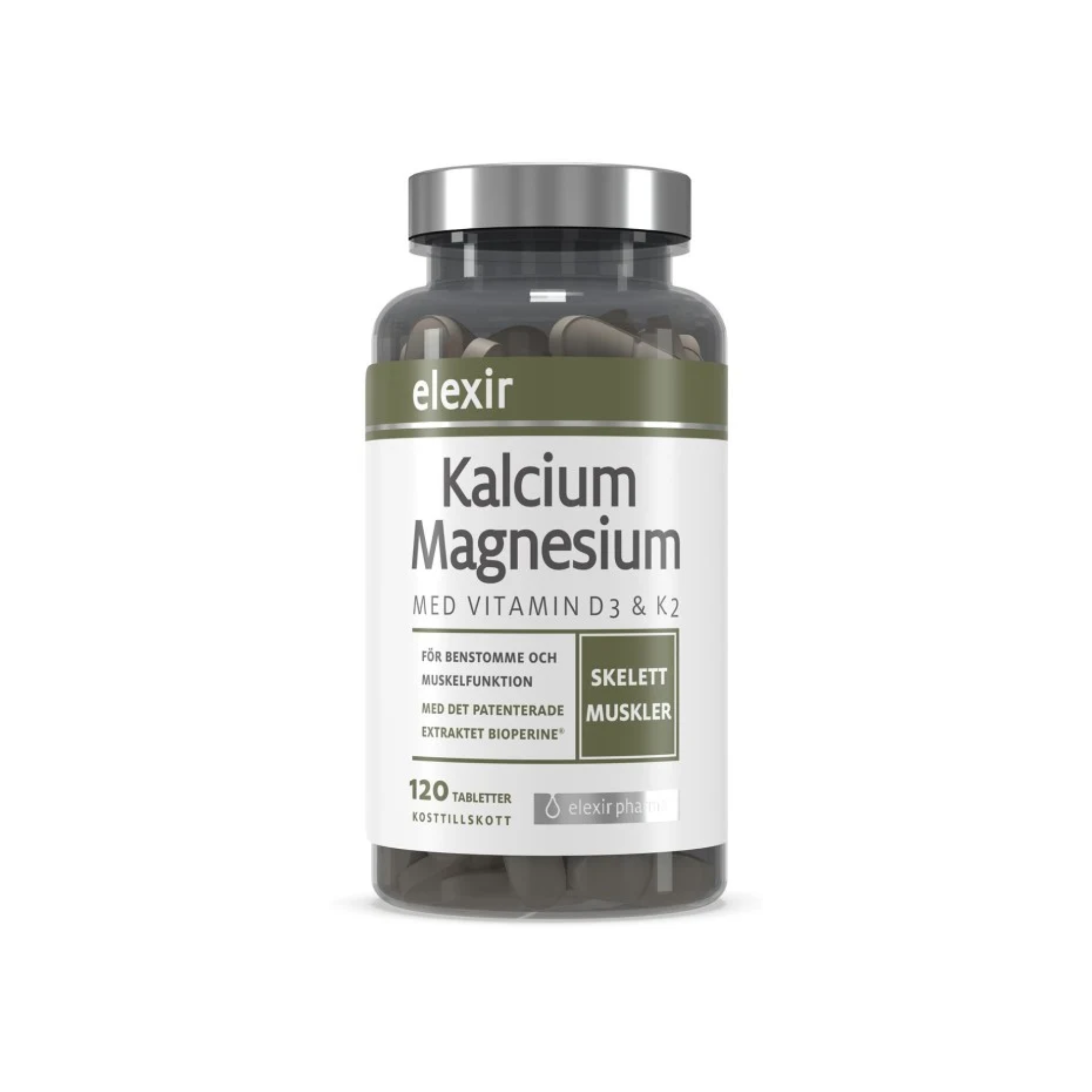 Elexir Kalcium Magnesium, 120 tabletter