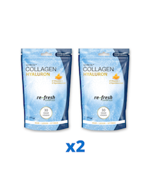 2 x re-fresh Collagen Hyaluron + C, 150g