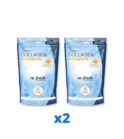 2 x re-fresh Collagen Hyaluron + C, 150g