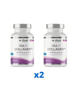 2 x re-fresh Multi Collagen Plus, 120 kapslar