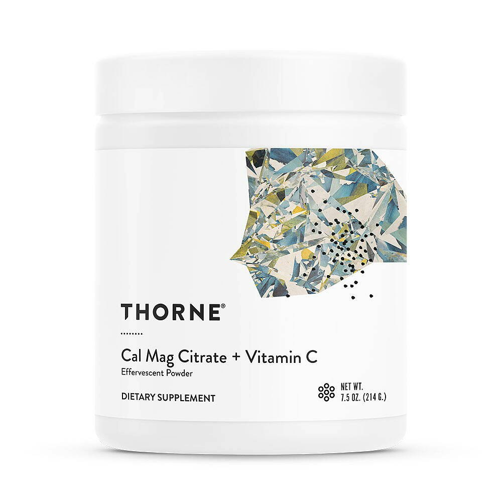 Thorne Cal Mag Citrate + Vitamin C, 214 g