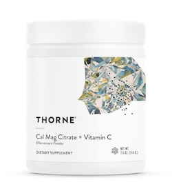 Thorne Cal Mag Citrate + Vitamin C, 214 g