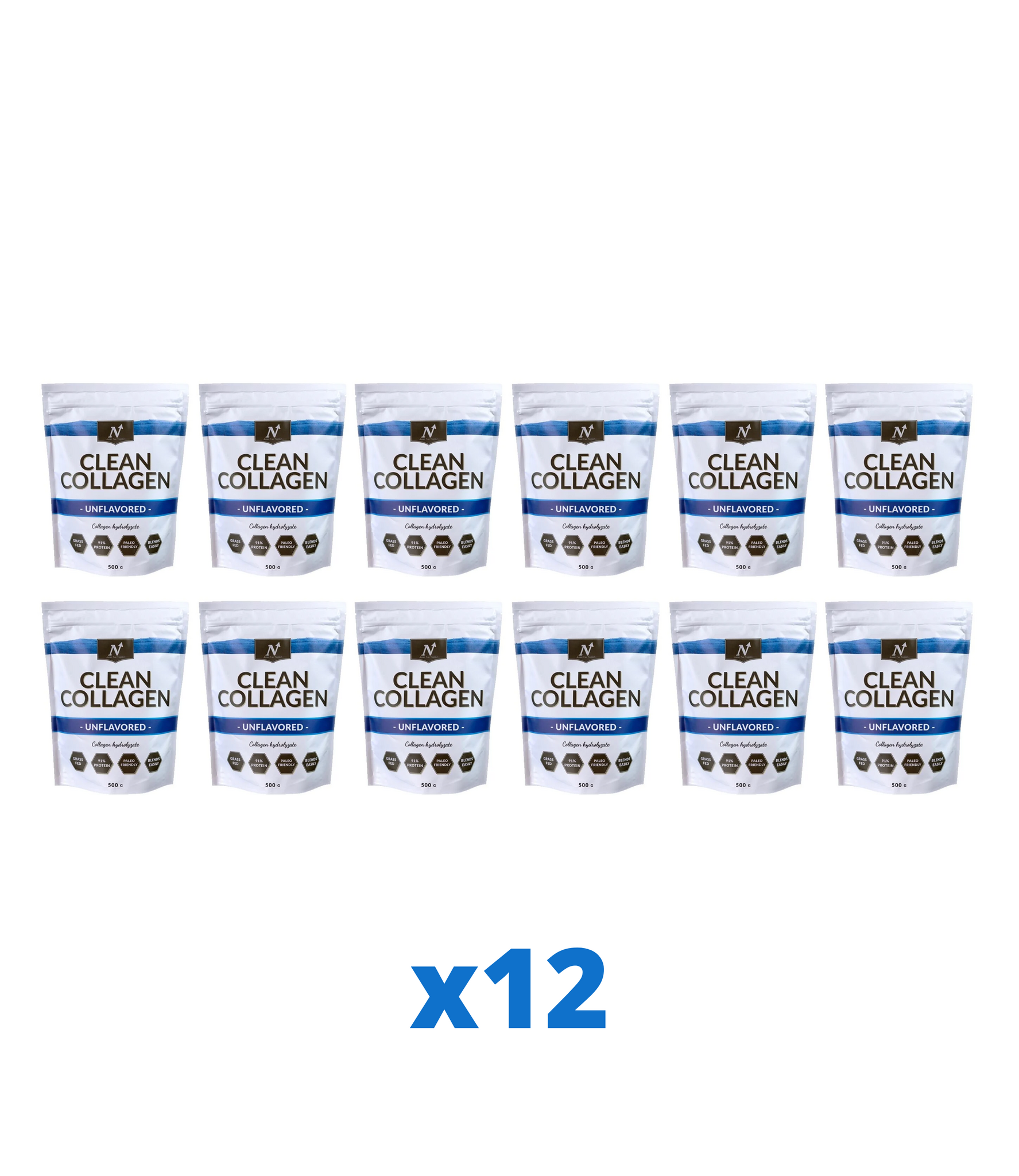 12 x Nyttoteket Clean Collagen, 500g