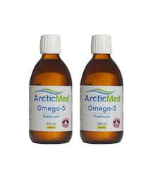 2 x ArcticMed Omega-3 Premium Lemon, 300ml