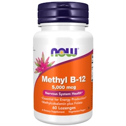 NOW Methyl B-12 5000mcg, 60 sugtabletter