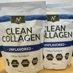 2 x Nyttoteket Clean Collagen, 500g (Skadad förpackning)
