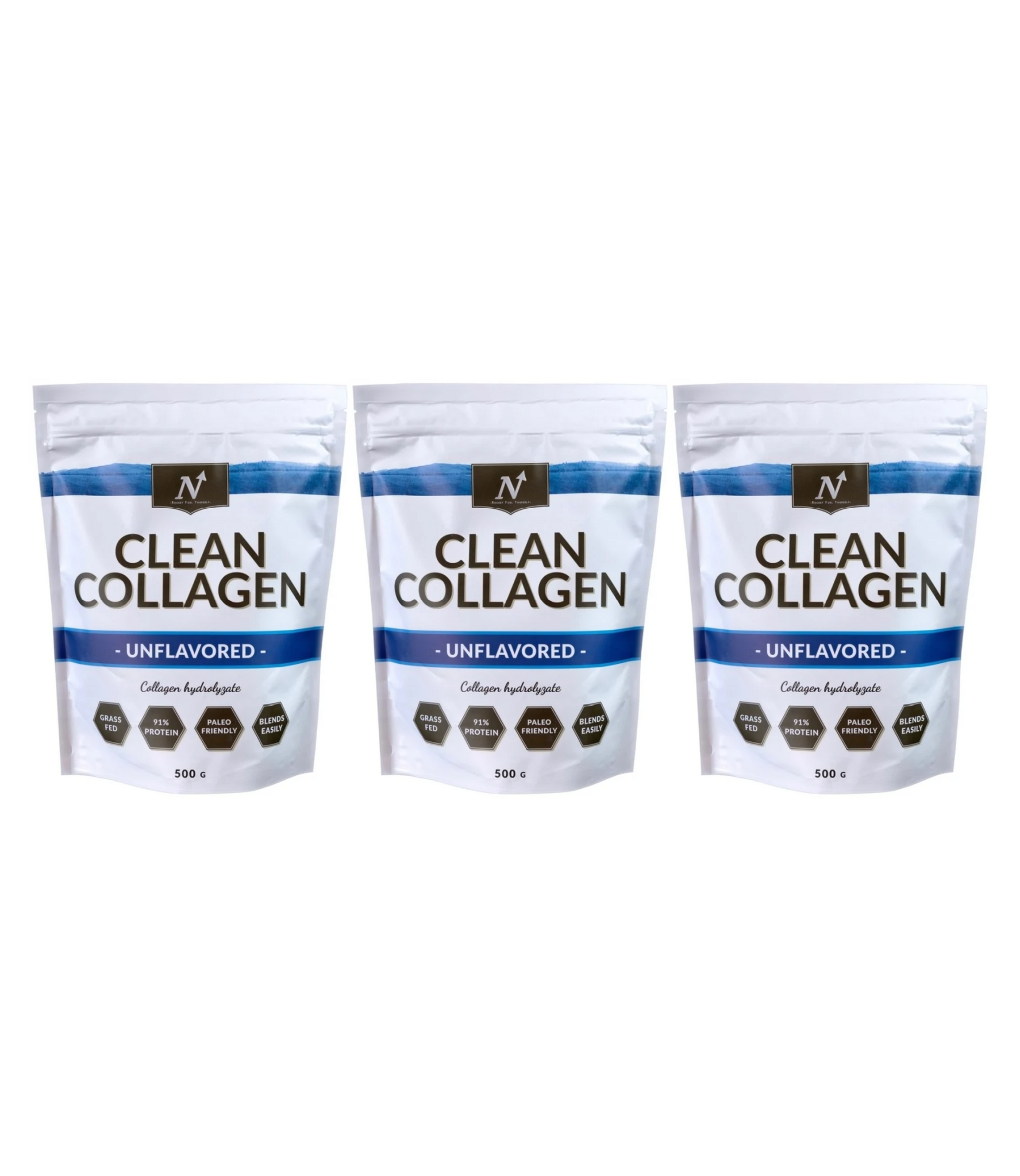 3 x Nyttoteket Clean Collagen, 500g