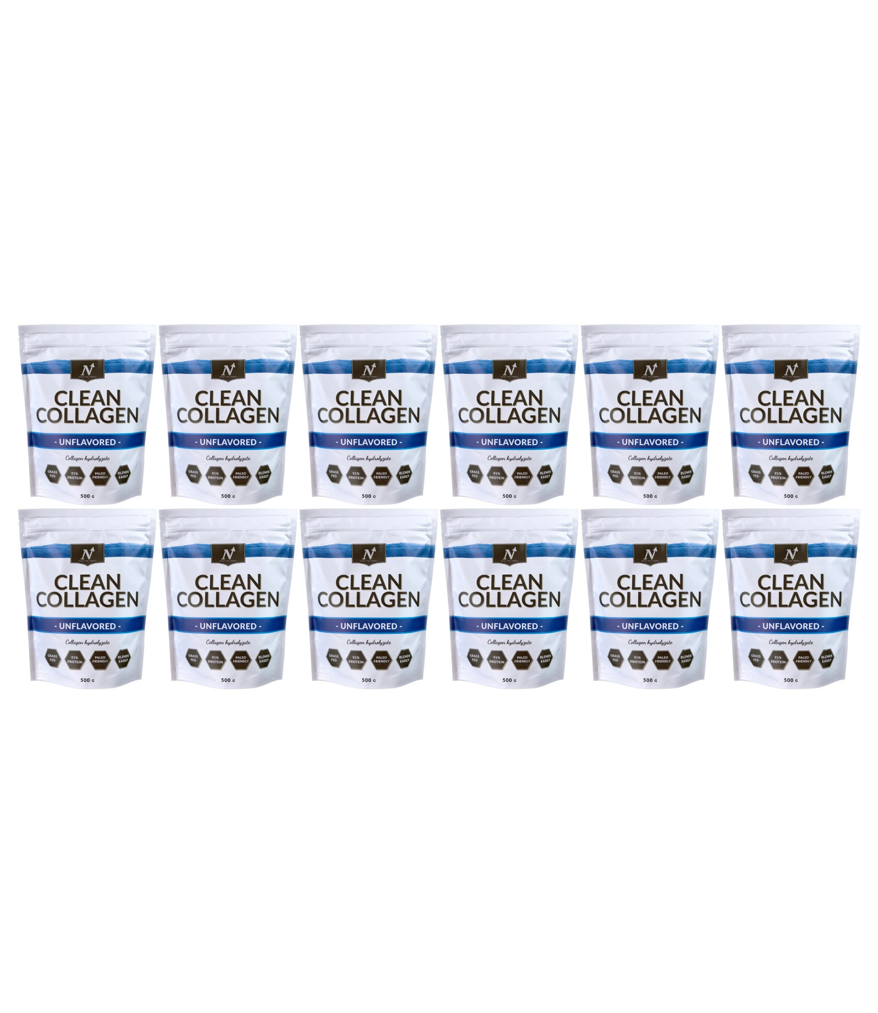 12 x Nyttoteket Clean Collagen, 500g