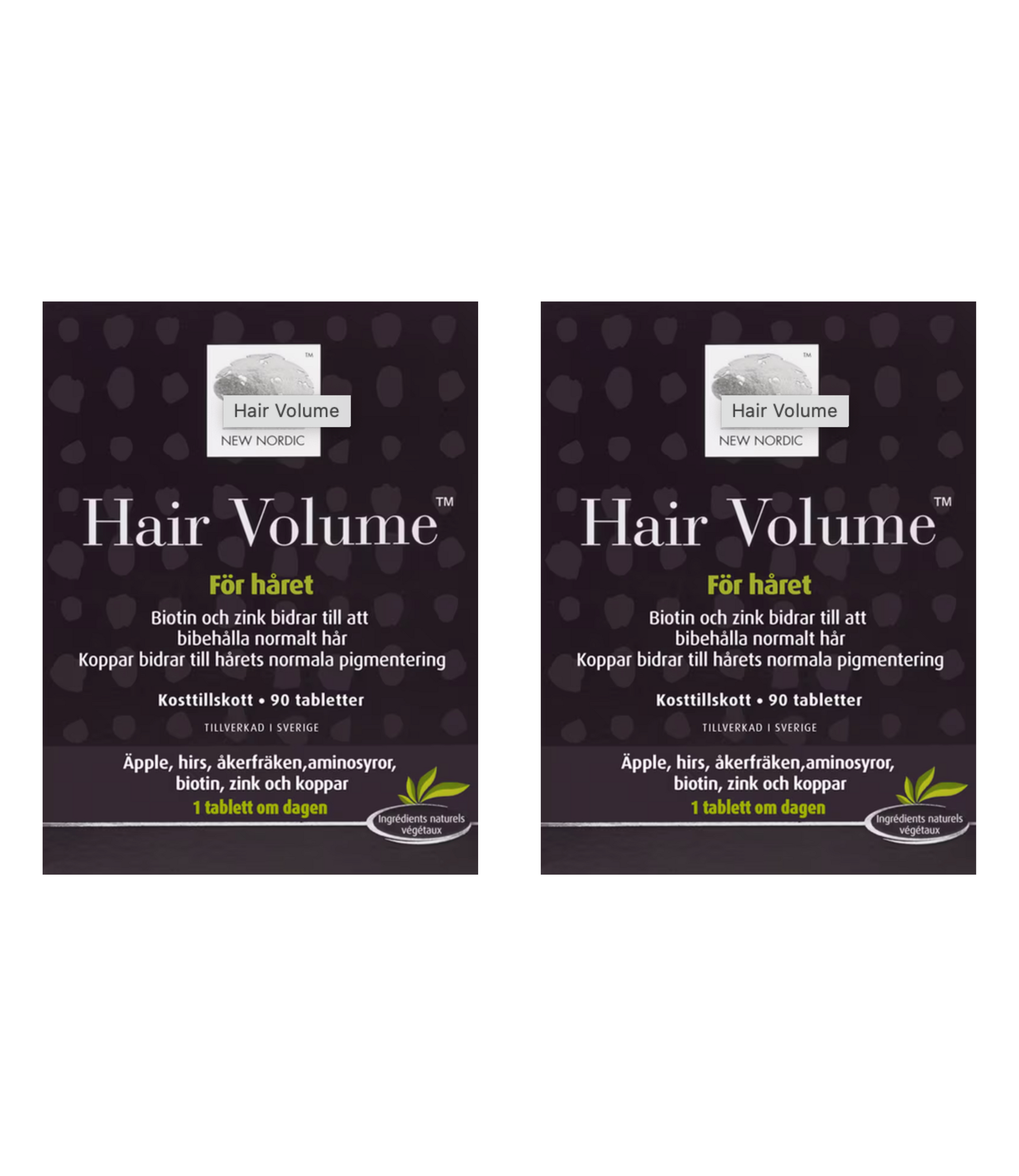 2 x New Nordic Hair Volume, 90 tabletter