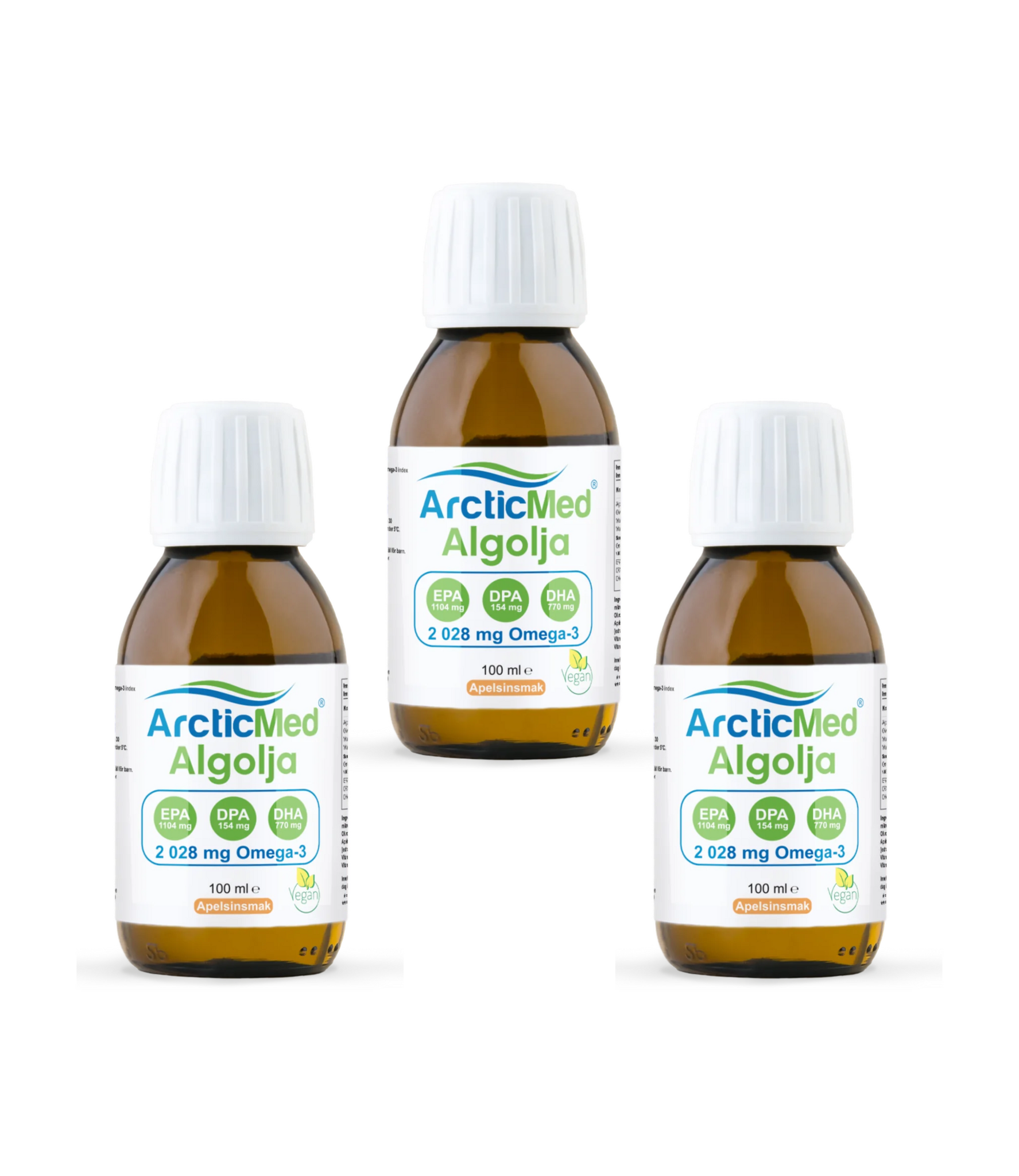 3 x ArcticMed AlgOmega-3, 100ml