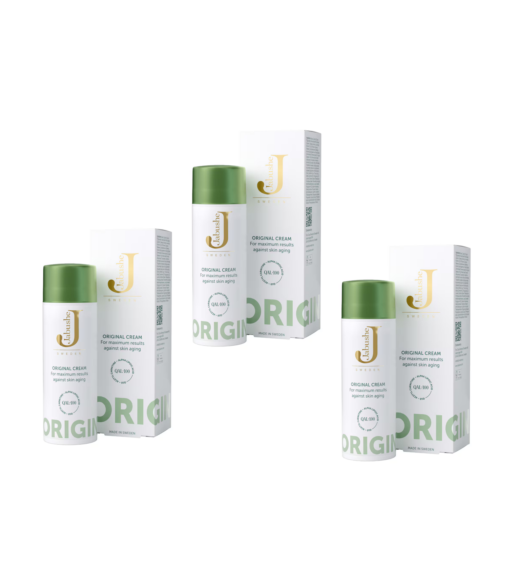 3 x Jabushe Original Cream, 50ml
