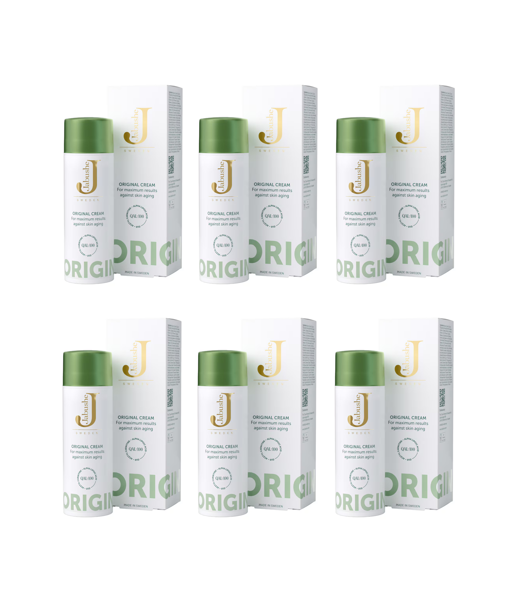 6 x Jabushe Original Cream, 50ml